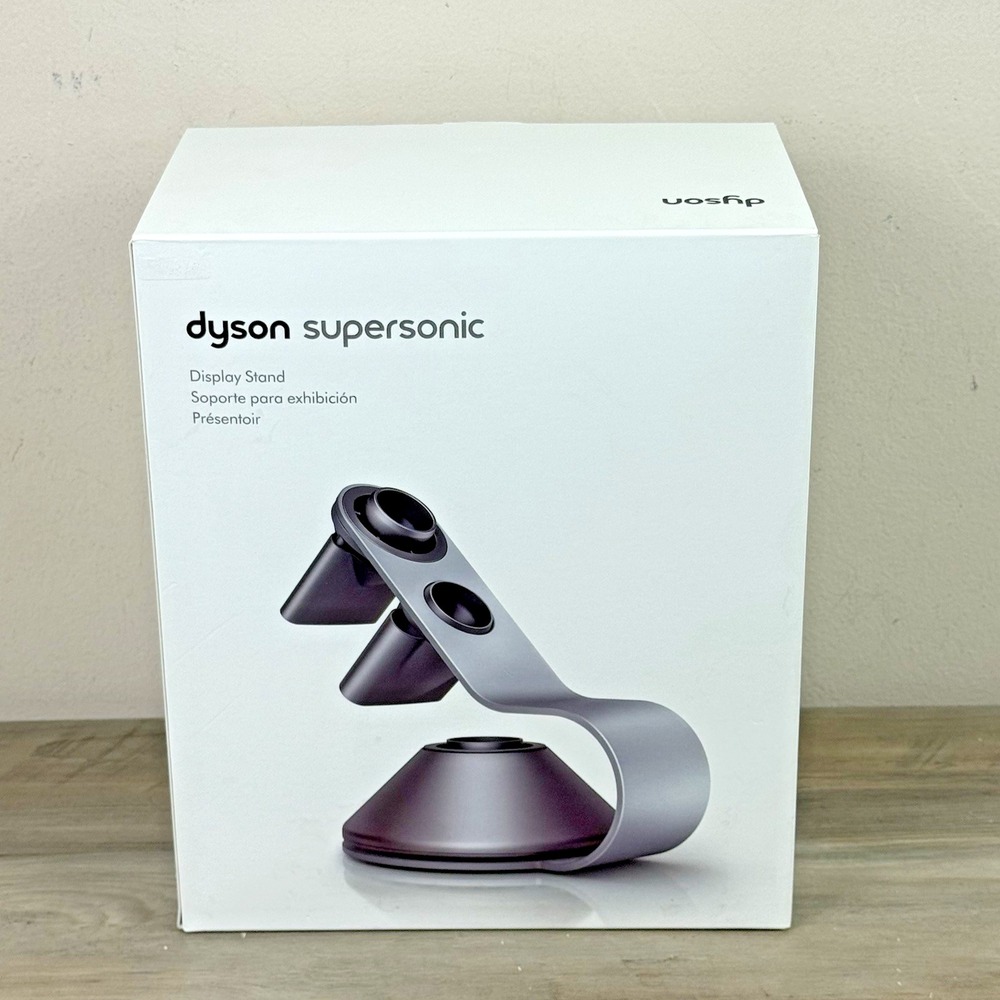 Dyson Supersonic Display Stand 970516-02 Nickel Black Stainless Steal w/Box